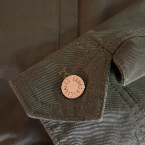 Zadig and Voltaire Military Style Jacket Kaki - Picture 5 of 7